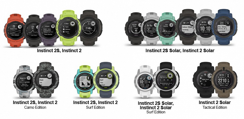 Garmin представила новые умные часы Instinct 2 — прочность, множество вариантов и «бесконечная» автономность